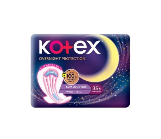 Kotex Soft and Smooth Overnight  35cm - 16 Pads